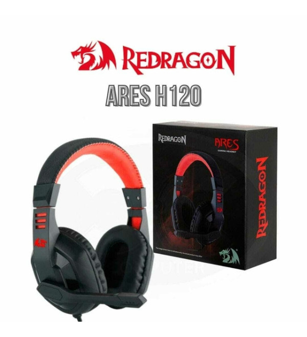 Auriculares Gamer Redragon Ares H120 C  Microfono 3 5mm Negro Rojo