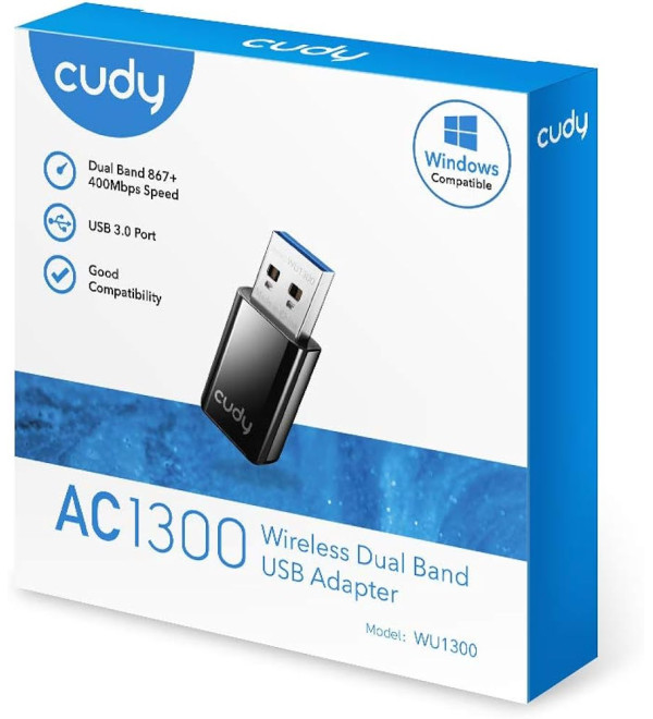 Adaptador Usb Wifi Cudy Ac1300 Usb - Wu1300s