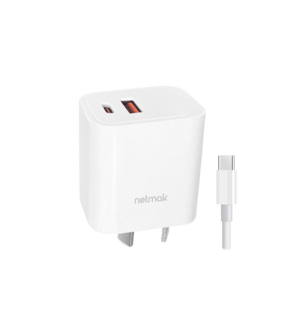 Cargador Usb C Qc + Pd 20w Con Cable Nm-cp28