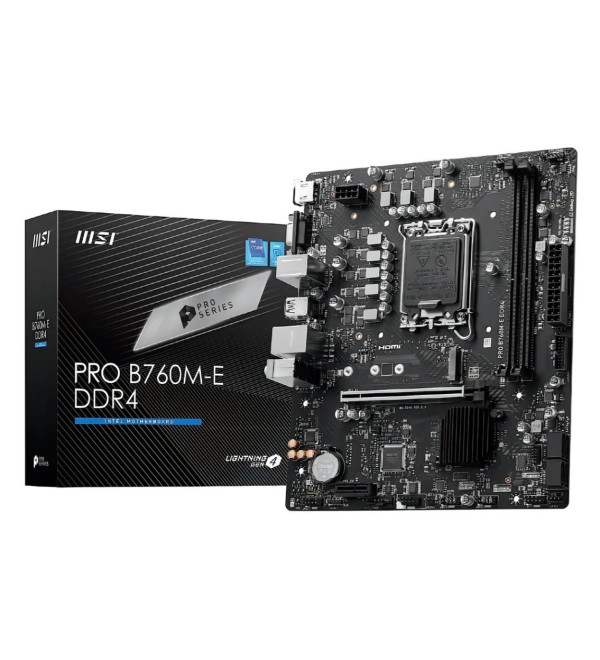 MOTHERBOARD LGA1700 MSI PRO B760M B760M-E DDR4