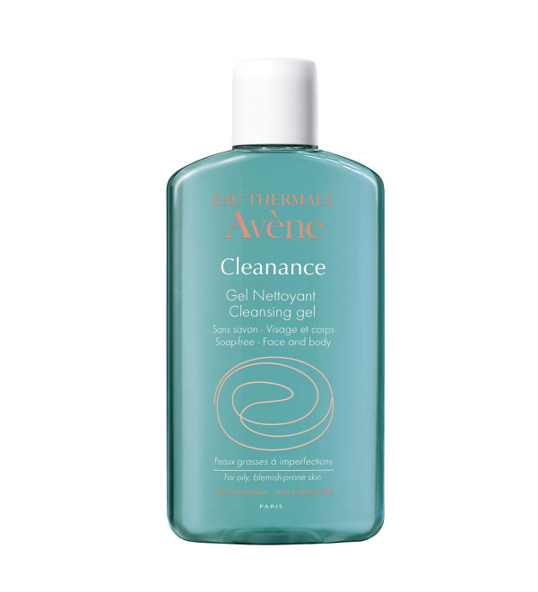 Avene cleanance gel de limpieza facial para pieles mixtas a grasasx 400 ml.