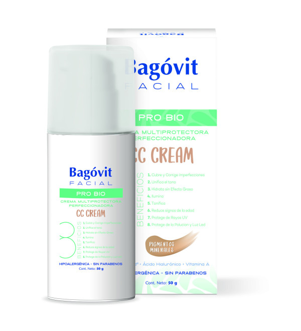 Bagovit gel facial pro bio cc cream dia x 50 a/e