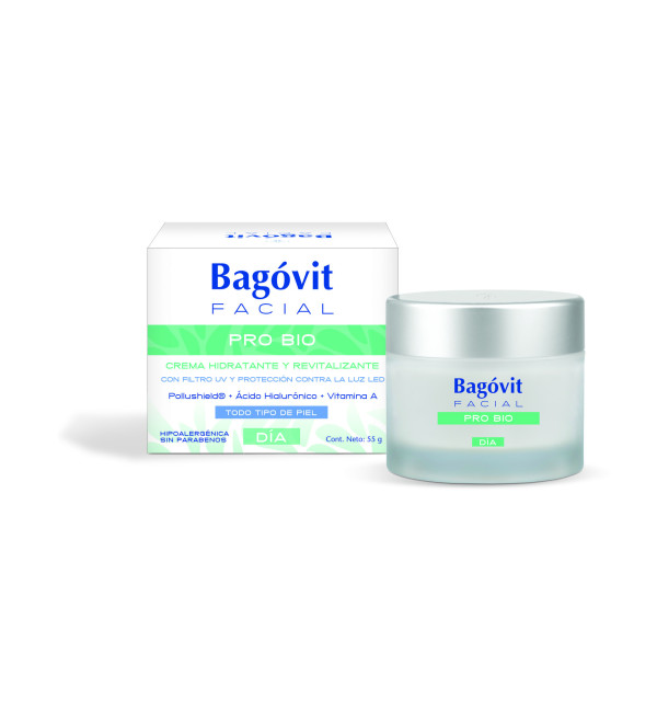 Bagovit facial pro bio crema hidratante y antiage de día x 55 grs.