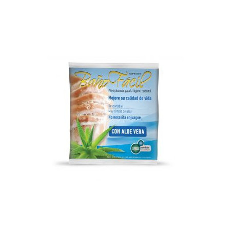 Baño fácil paños para limpieza con aloe vera x 10 unidades