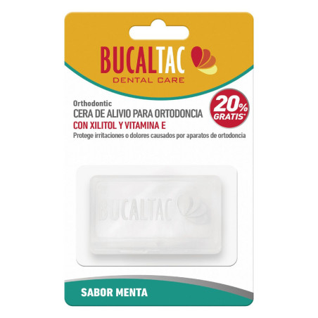 Bucal tac cera cera para ortodonciasabor menta x6
