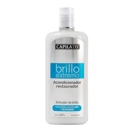 Capilatis bálsamo acondicionador brillo extremo, activador de brillo extremo y restaurador x 420 ml.