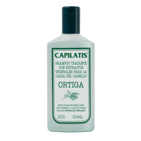 Capilatis ortiga shampoo tratante con extractos vegetales para la caída del cabello x 410 ml.