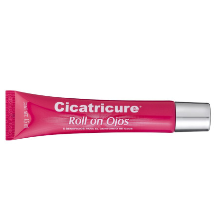 Cicatricure roll on crema contorno de ojos, masajeador con efecto frío, descongestiona bolsas x 15 ml.