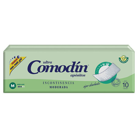 Comodín apósitos para incontinencia moderada x 10 unidades 