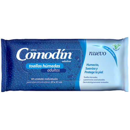 Comodin toallitas húmedas para adultos x 60