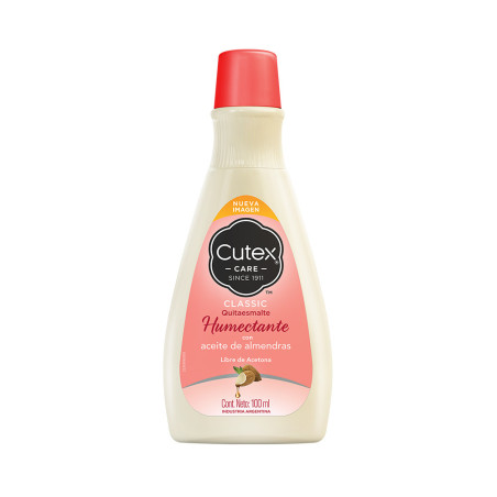 Cutex quitaesmalte humectante x 100 ml.