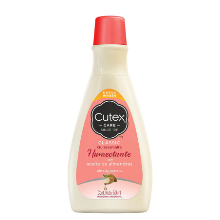 Cutex quitaesmalte humectante x 50ml.