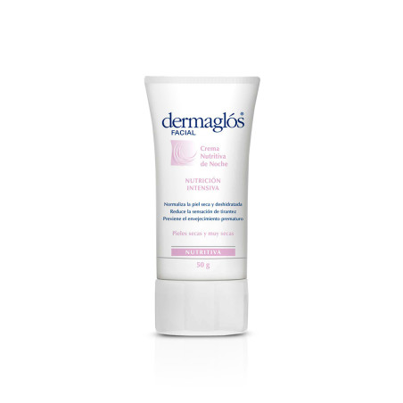 Dermaglos crema nutritiva piel seca, nutrición intensiva, normaliza la piel seca y deshidratada x 50 grs.