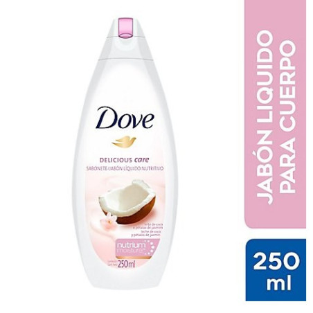 Dove jabón líquido coco x 250 ml.