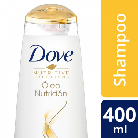 Dove shampoo oleo nutrición x 400 ml.