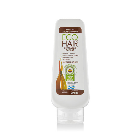 Ecohair acondicionador reparador capilar, previene la caída del pelo por quiebre, aportando nutrición y vitalidad x 200 ml.