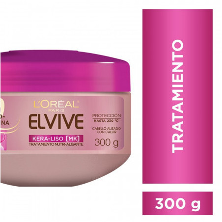 Elvive tratamiento kera-liso nutri alisante x 300 grs.