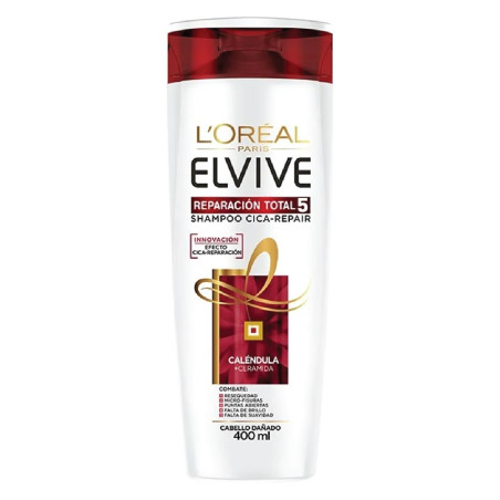 Elvive shampoo reparación total 5 x 400 ml.