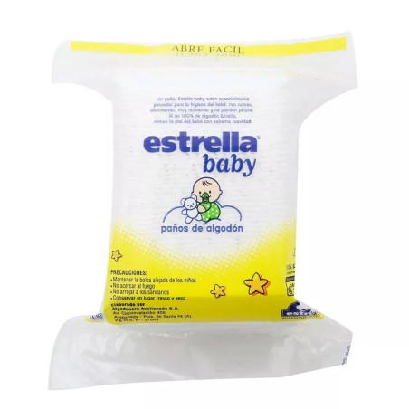 Estrella baby paños de algodón x 40 unidades.