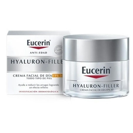 Eucerin hyaluron - filler crema de día antiedad fórmua 3 effect con factor de protección 30 para todo tipo de piel x 50 ml.