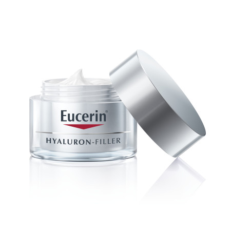 Eucerin Hyaluron-Filler crema de día piel seca con factor 15 y ácido hialurónico, efecto relleno de arrugas profundas x 50 ml.
