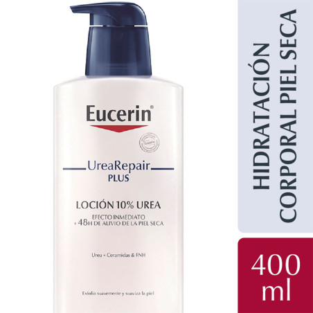 Eucerin urea 10% loción reparadora hidratante corporal x 400 ml.