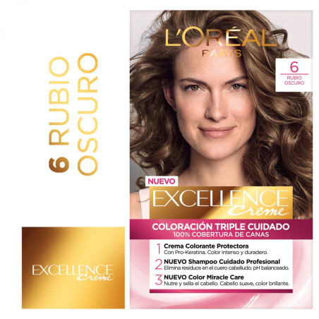 Excellence colágeno coloración para el cabello n 6
