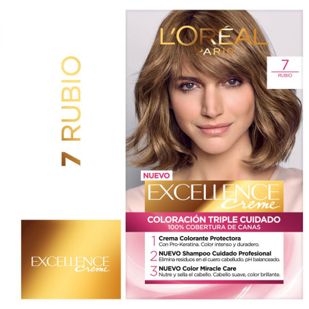Excellence colágeno coloración para el cabello n 7