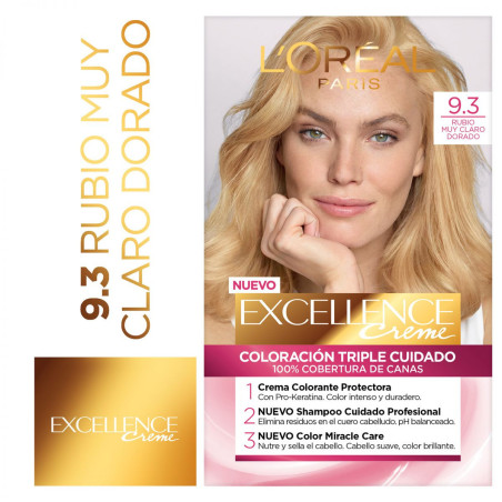 Excellence colágeno coloración para el cabello n 9.3