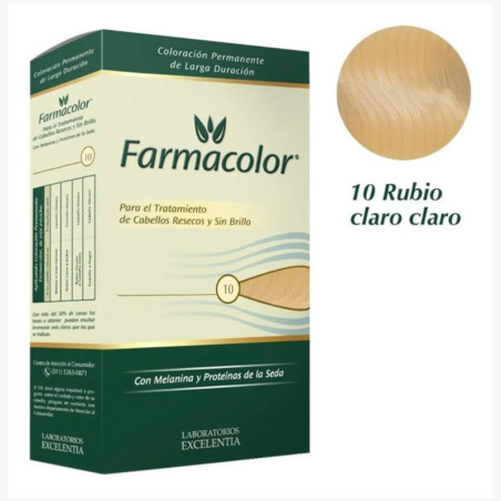 Farmacolor kit 10 rubio claro.