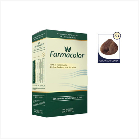 Farmacolor kit 6.1rubio oscuro ceniza