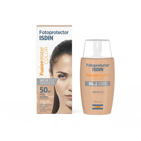 Isdin fotoprotector solar oil control factor 50 fluido con color para rostro x 50 ml.
