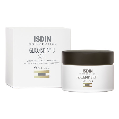 Isdin glicoisdin crema antiedad, ácido glicólico al 8%, ayuda a disminuir las arrugas y líneas de expresión x 50 ml.