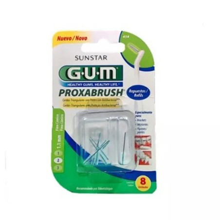 Gum interdental 414 repuesto cónico ultrafino x 8 unidades 