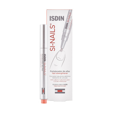 Isdin nails si- nails laca para uñas con pincel aplicador, fortalece tus uñas con un acabado invisible x 2,5 ml.