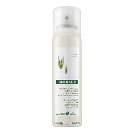 Klorane shampoo en seco de avena, permite lavar el cabello sin mojarlo en solo dos minutos x 150 ml.