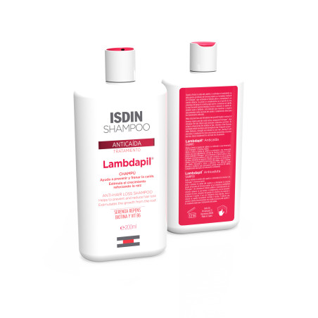 Isdin lambdapil shampoo anticaída x 250ml.