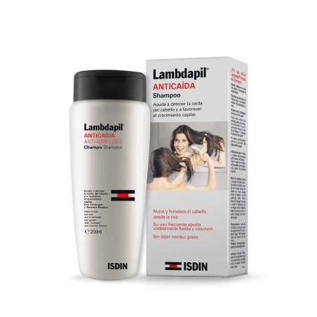 Isdin lambdapil shampoo anticaída x 250ml.