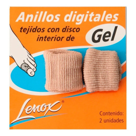 Lenox anillo digital gel tejido medio x 2 unidades.