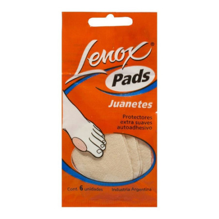Lenox pads protectores para juanetes  x 6 unidades.