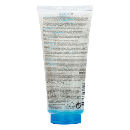 La roche posay lipikar syndet ap gel de higiene suave para pieles secas o atópicas, para bebés, niños y adultos x 200 ml.