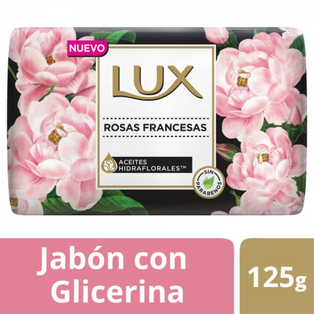 Lux jabón pastilla rosas francesa x 125grs.
