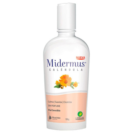 Midermus caléndula crema reparadora para piel sensible, antiinflamatoria y cicatrizante x 150 grs.