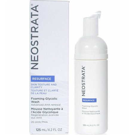 Neostrata resurface espuma de limpieza profunda, exfolia y descongestiona poros x 100 ml.