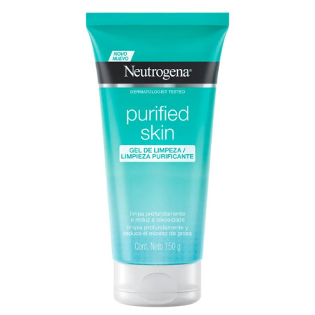 Neutrogena purified skin gel de limpieza profunda con ácido glicólico x 150 grs.