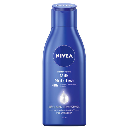 Nivea body crema hidratante corporal para pieles extra secas x 125 ml.