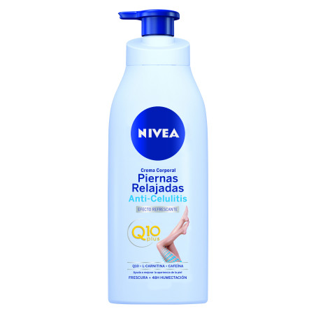 Nivea body piernas relajadas anti- celulitis efecto refrescante, ayuda a mejorar la apariencia de la piel x 400 ml.