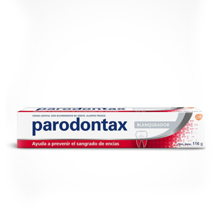 Parodontax pasta dental blanqueadora, ayuda a prevenir el sangrado dental  x 116 grs.