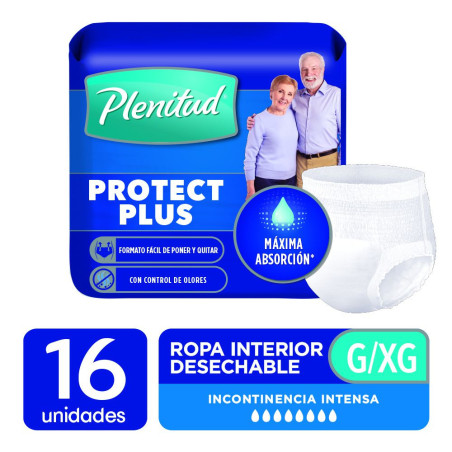 Plenitud ropa interior protect plus x 16 unidades.