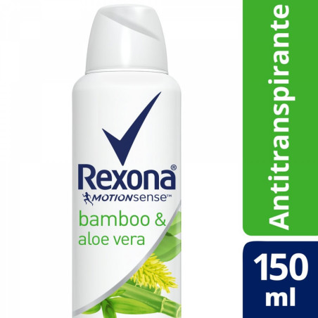 Rexona desodorante aerosol bamboo y aloe vera x90gr.